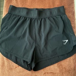 Black gymshark work out shorts